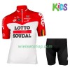 Kind Fietskleding (Fietsshirt + Fietsbroek Kort) 2018 Lotto-Soudal N001
